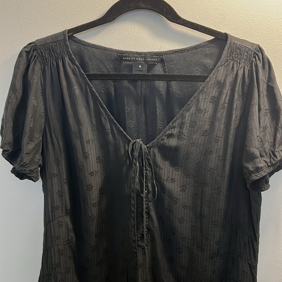 Marc Jacobs Women’s M black floral pattern midi dress - Picture 2 of 13